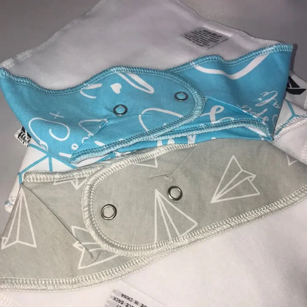 Casper & Cali 4 Organic Baby Boy Bandana Bibs NWT